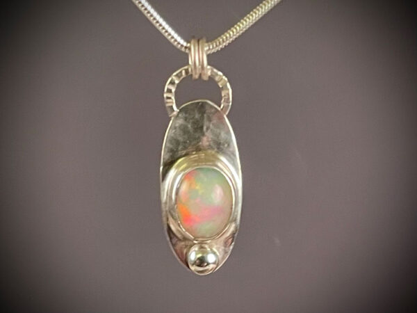 Petite Ethiopian Opal Pendant