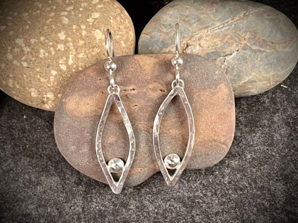 Dangle and Drop Hammered Earrings