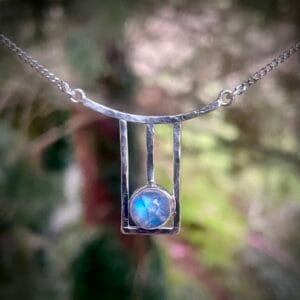 Silver and Moonstone Pendant
