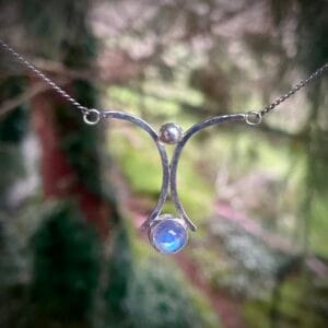 Silver and Moonstone Pendant